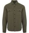 SP519 Spasso Faded Corduroy Overshirt Washed Pale Khaki colour image